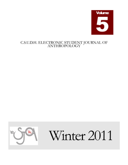 C.S.U.D.H. Electronic Student Journal of Anthropology