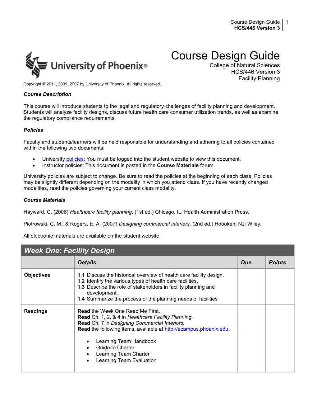 Course Design Guide (Tables Version)
