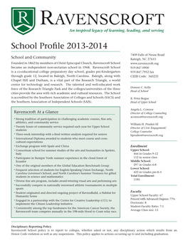 School Profile 2013-2014