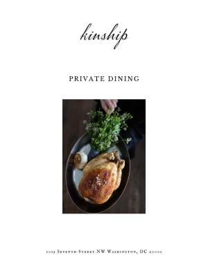 Private Dining Options Based on the Size of Your Group