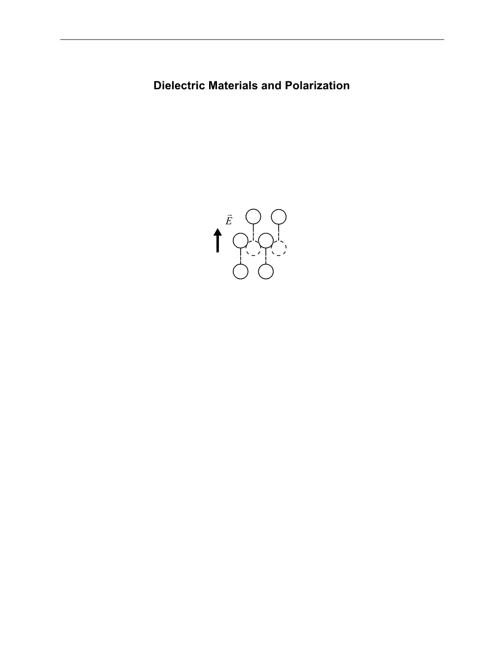 Dielectric Materials and Polarization Chapter 6