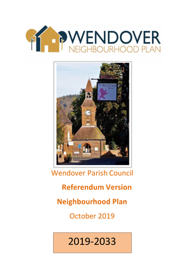 Wendover Parish Council Referendum Version Neighbourhood Plan October 2019