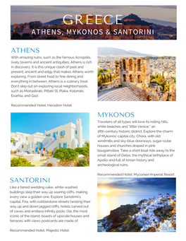 Athens and Greek Isles