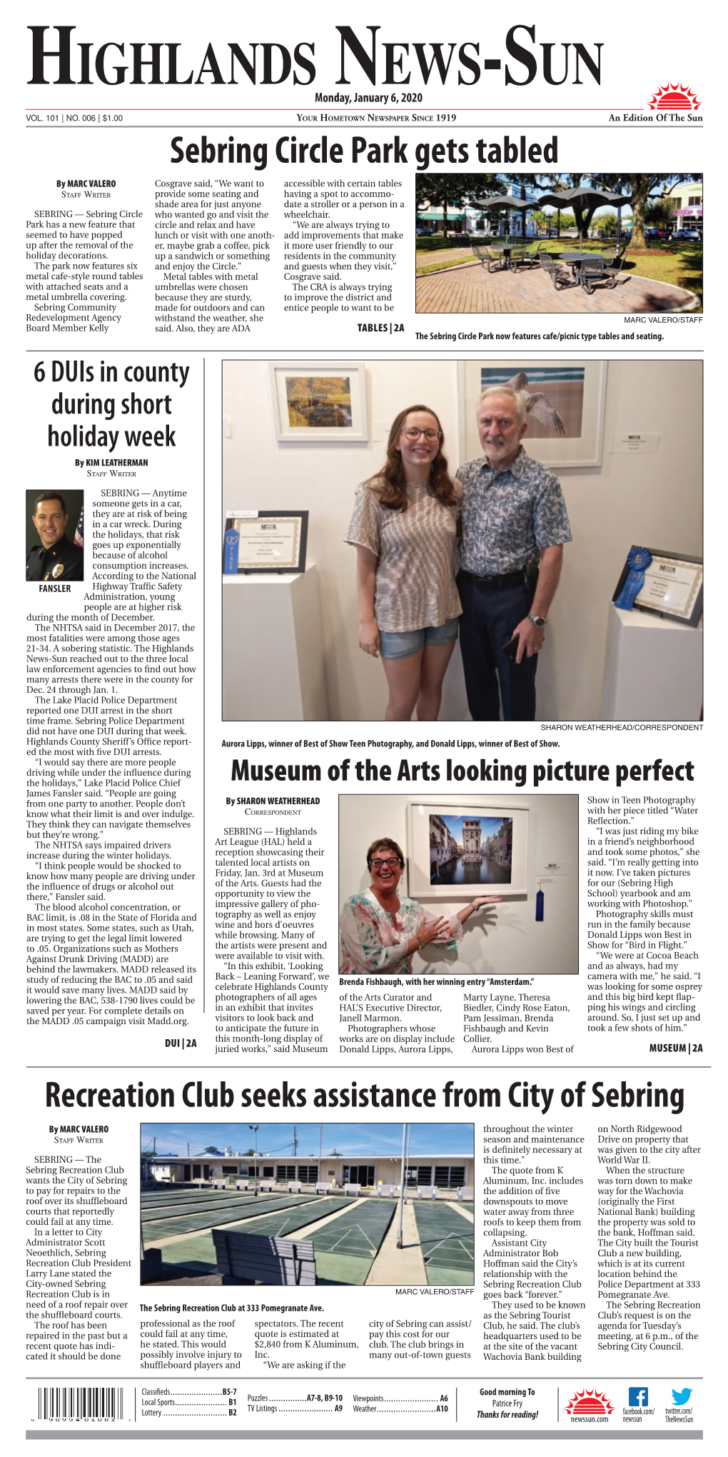 HIGHLANDS NEWS-SUN Monday, January 6, 2020