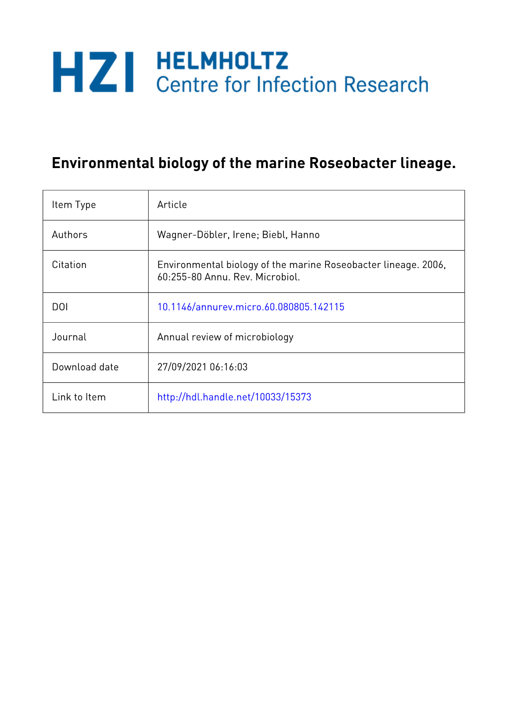 Table S1: Taxonomic Survey of the Aerobic Anoxygenic Photosynthetic Bacteria Genus and Species