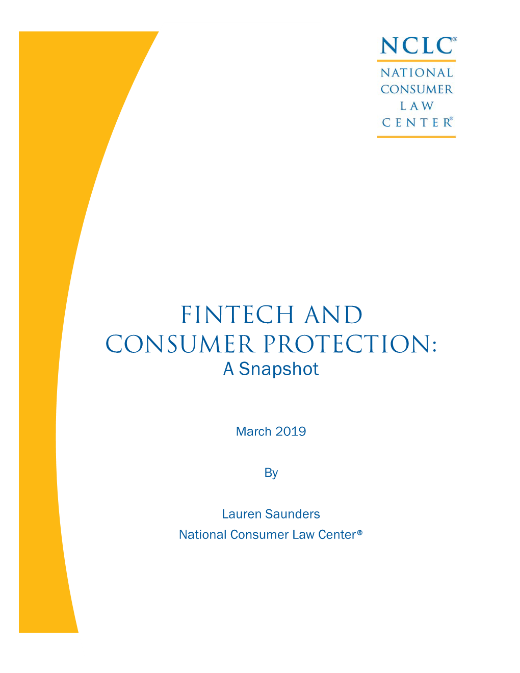 Fintech and Consumer Protection: a Snapshot