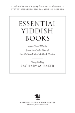 Essential Yiddish Books