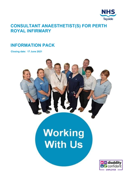 Consultant Anaesthetist(S) for Perth Royal Infirmary