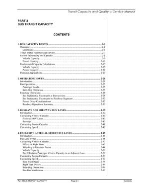 Transit Capacity and Quality of Service Manual (Part B)
