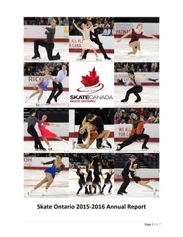 Skate Ontario 2015-2016 Annual Report