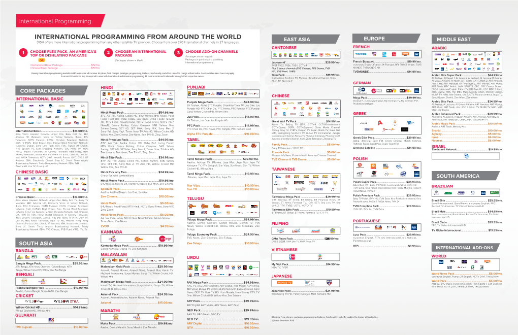 DISH International Programming Overview