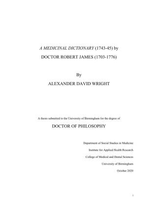 1743-45) by DOCTOR ROBERT JAMES (1703-1776