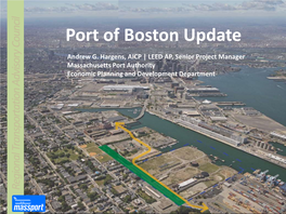 Port of Boston Update