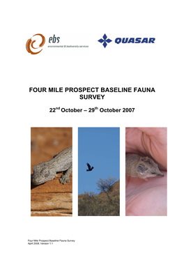 Baseline Fauna Report