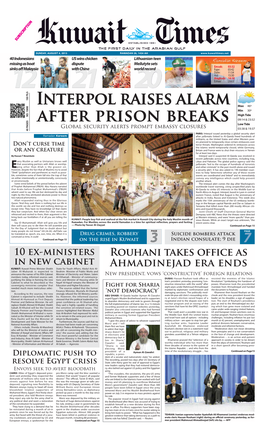 Interpol Raises Alarm After Prison Breaks