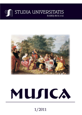 Studia Musica – 1 – 2011