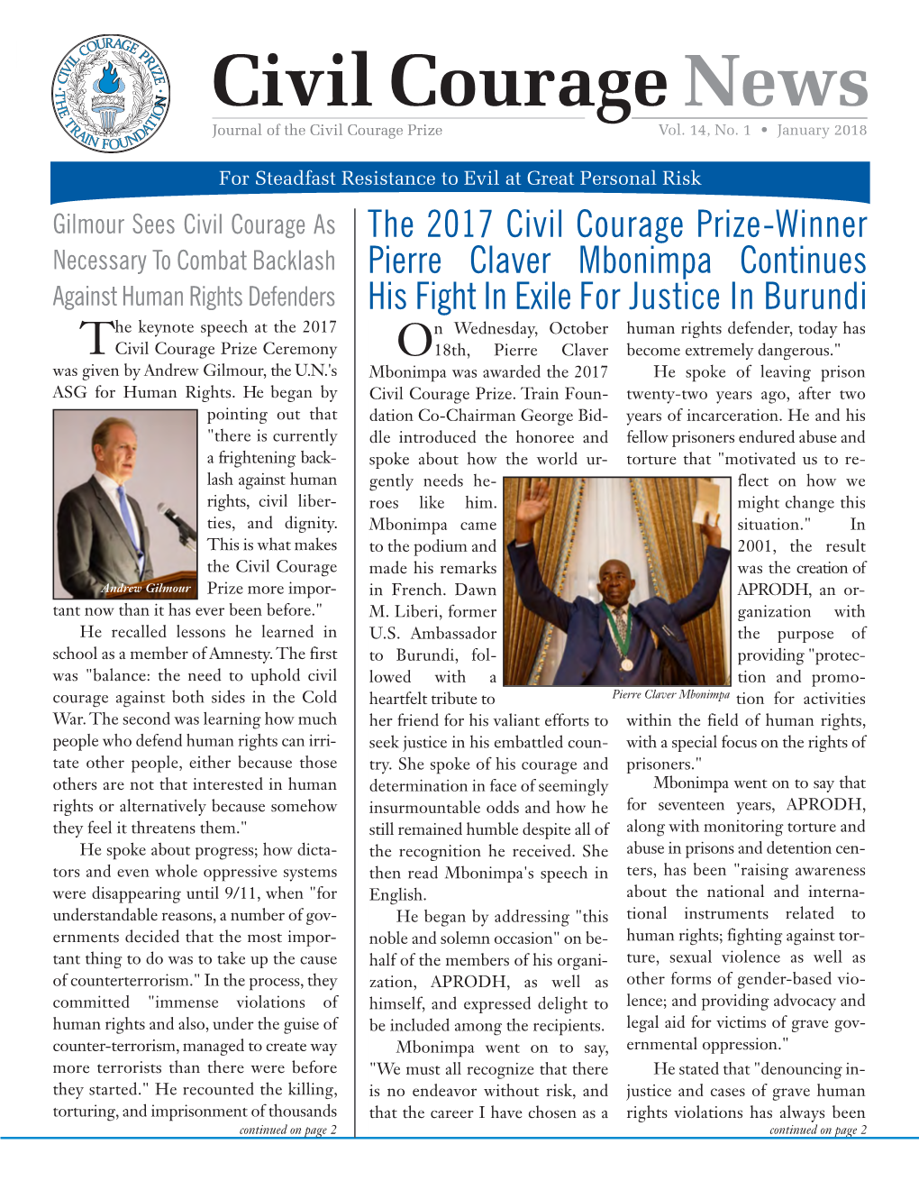 TF - Civil Courage Newsletter 1/22/2018 6:37 PM Page 4