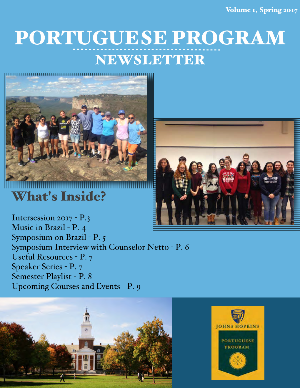 Portuguese Program Newsletter, Volume 1, Spring 2017