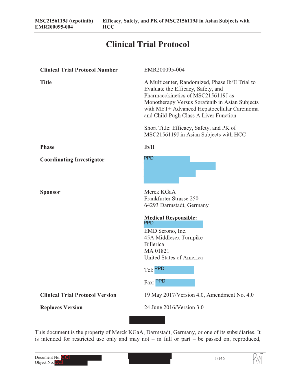 Clinical Trial Protocol