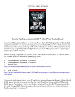 Twelve-Angry-Men-Summer Reading Assignments