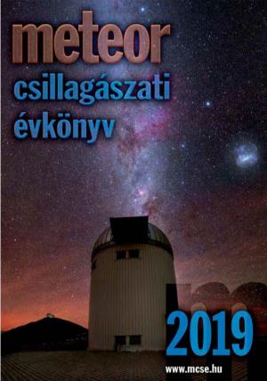 METEOR CSILLAGÁSZATI ÉVKÖNYV 2019 Meteor Csillagászati Évkönyv 2019