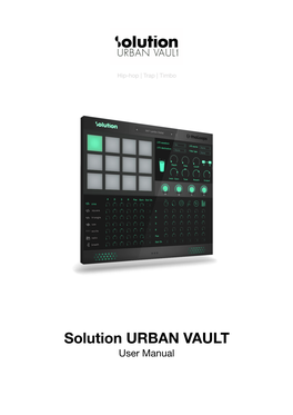 Solution URBAN VAULT User Manual