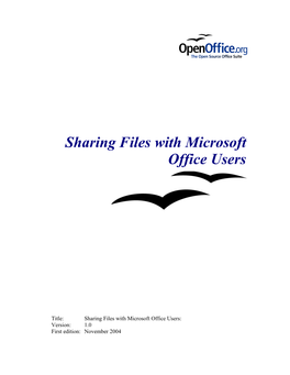 Sharing Files with Microsoft Office Users