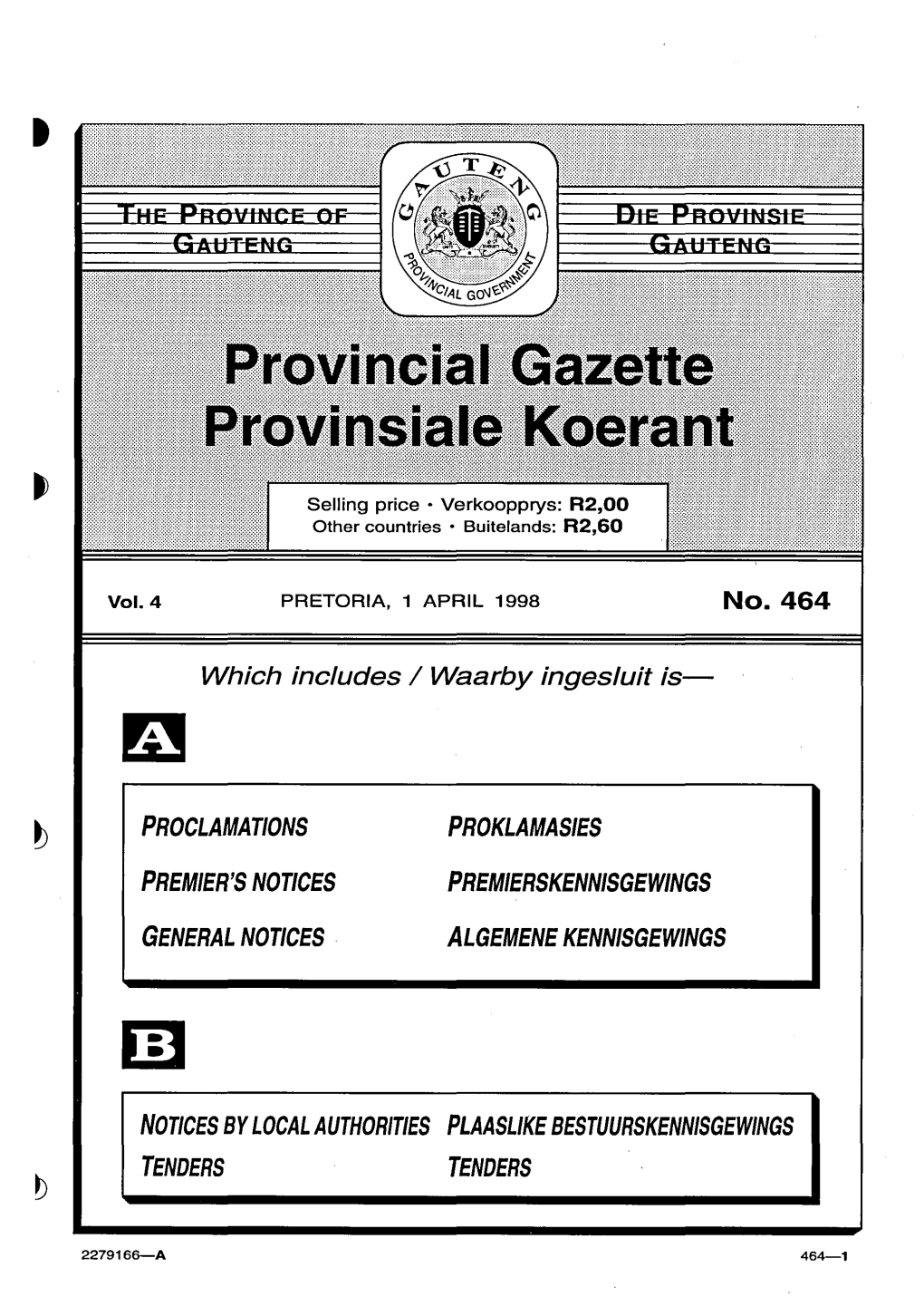 Gauteng Provincial Gazette