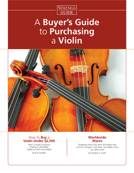 A Buyer's Guide to Purchasing a Violin