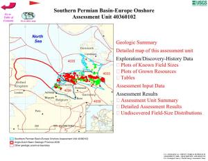 Sourthern Permian Basin-Europe Onshore