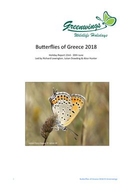 Butterflies of Greece 2018