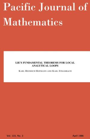 Lie's Fundamental Theorems for Local Analytical Loops