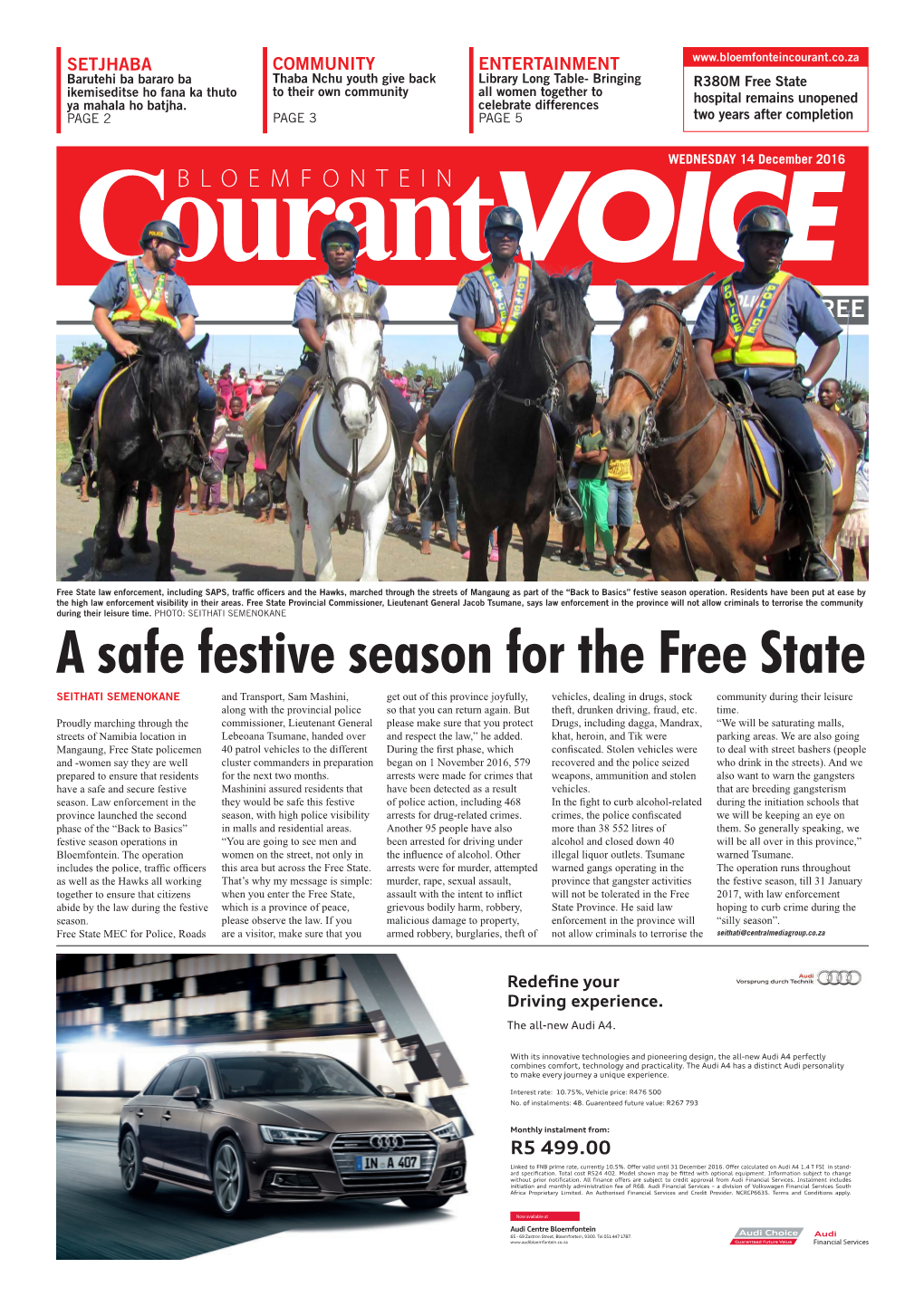 A Safe Festive Season for the Free State