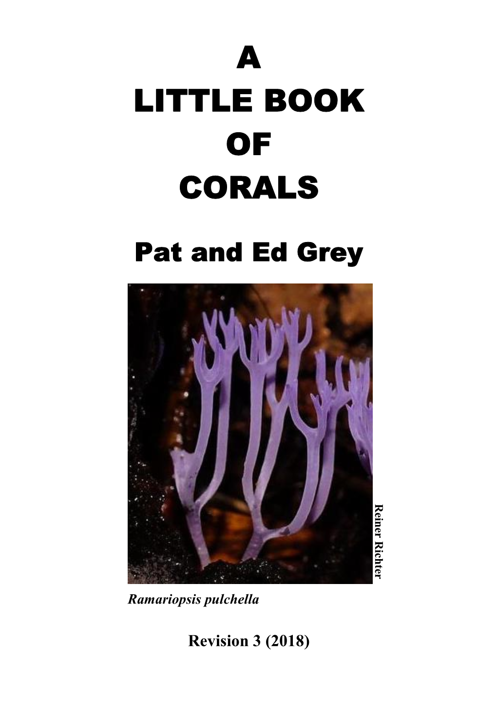 A Little Book of Corals (Revision 3) 2018