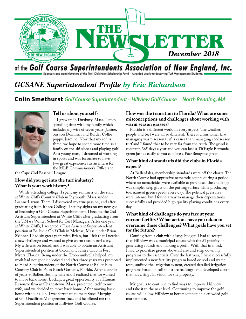 GCSANE Superintendent Profile by Eric Richardson
