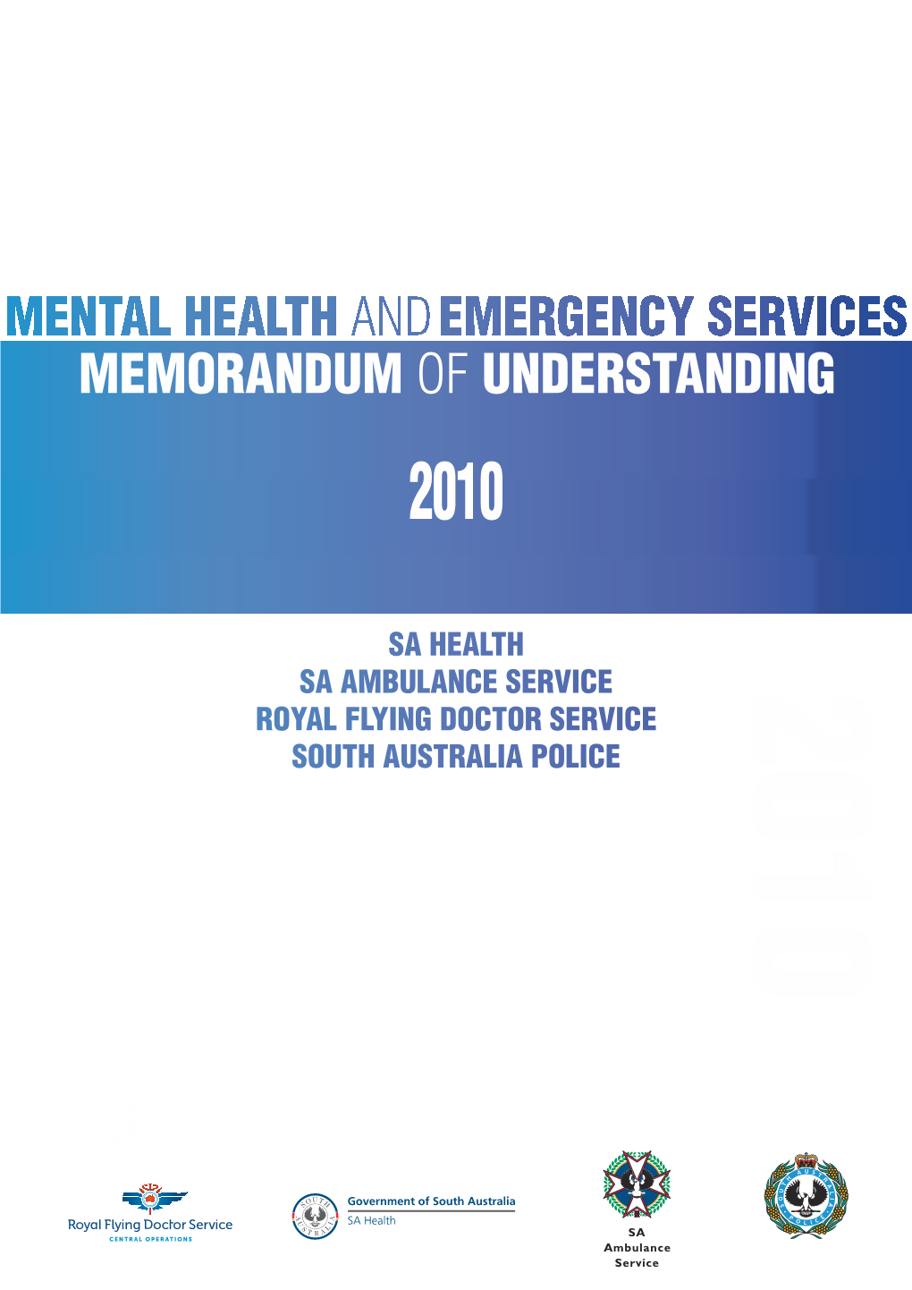 Mental Health & Emergency Services Memorandum of Understanding