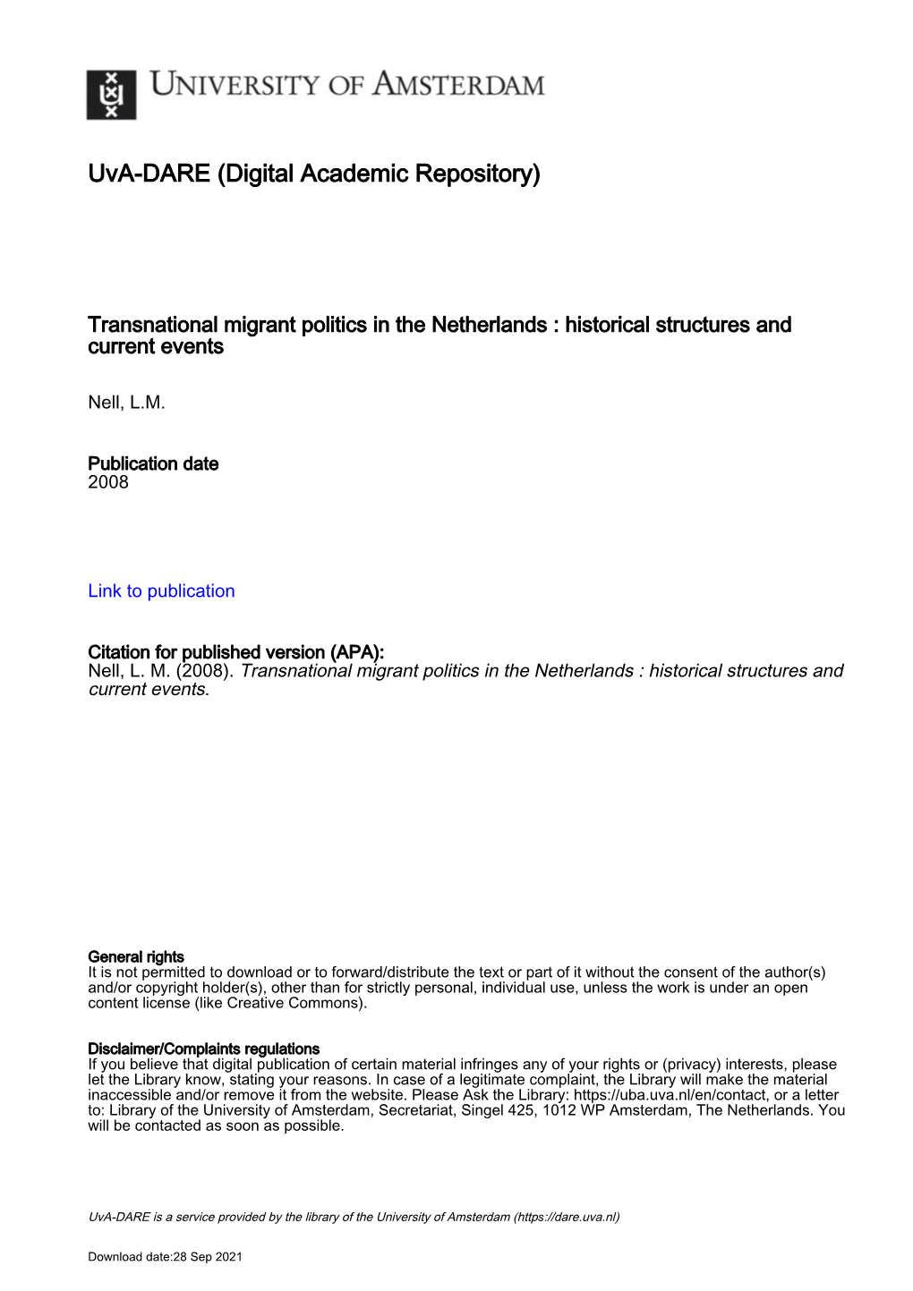 Kurdish Diaspora Politics, 1990-2004