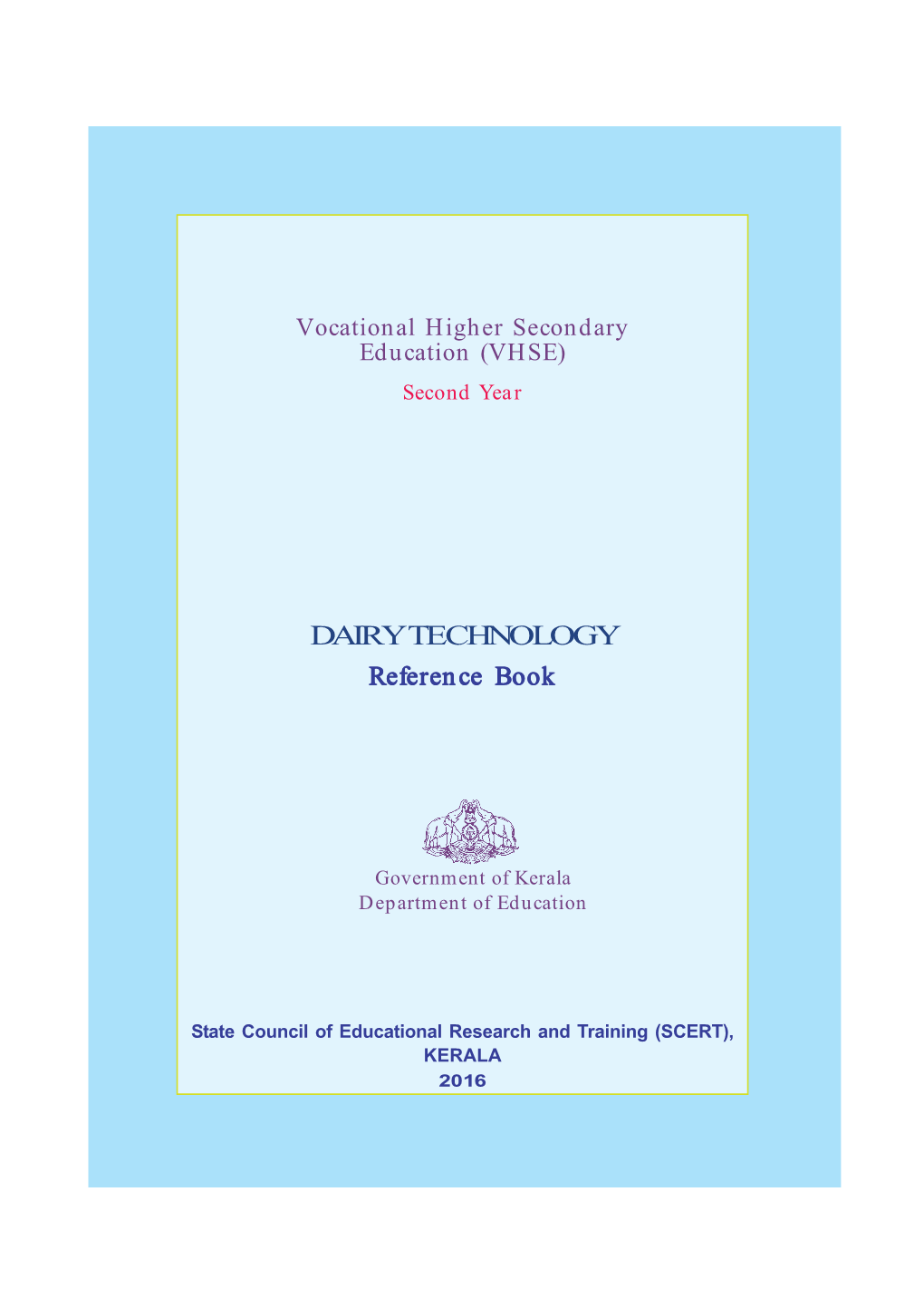 DAIRY TECHNOLOGY Reference Book