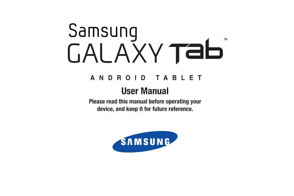 I987 Samsung Galaxy Tab User Manual