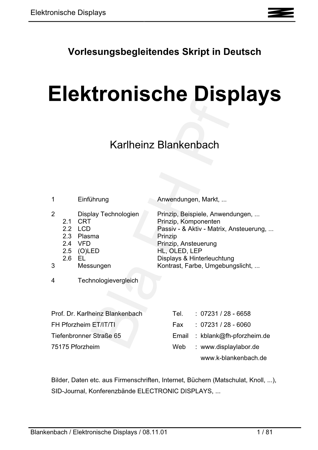 Elektronische Displays