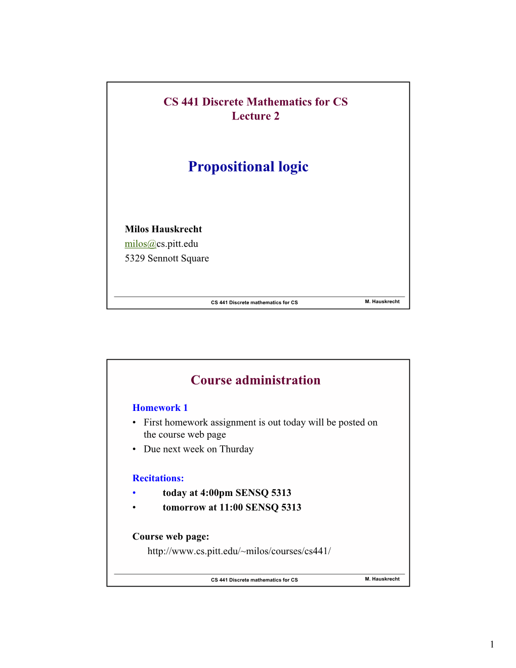 Propositional Logic