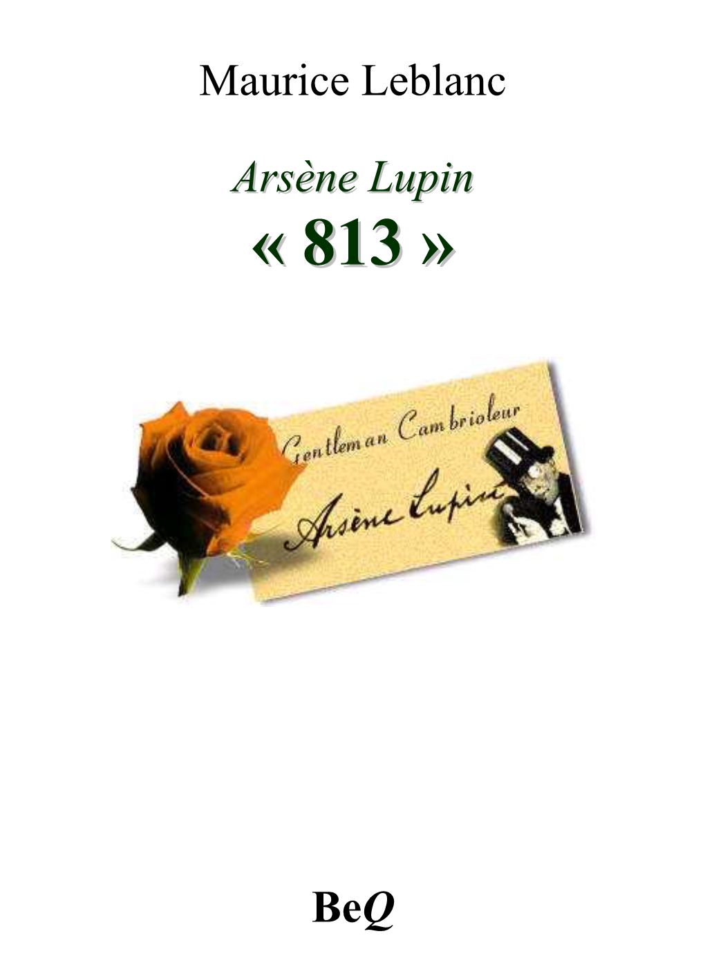 Arsène Lupin « 813 » Roman