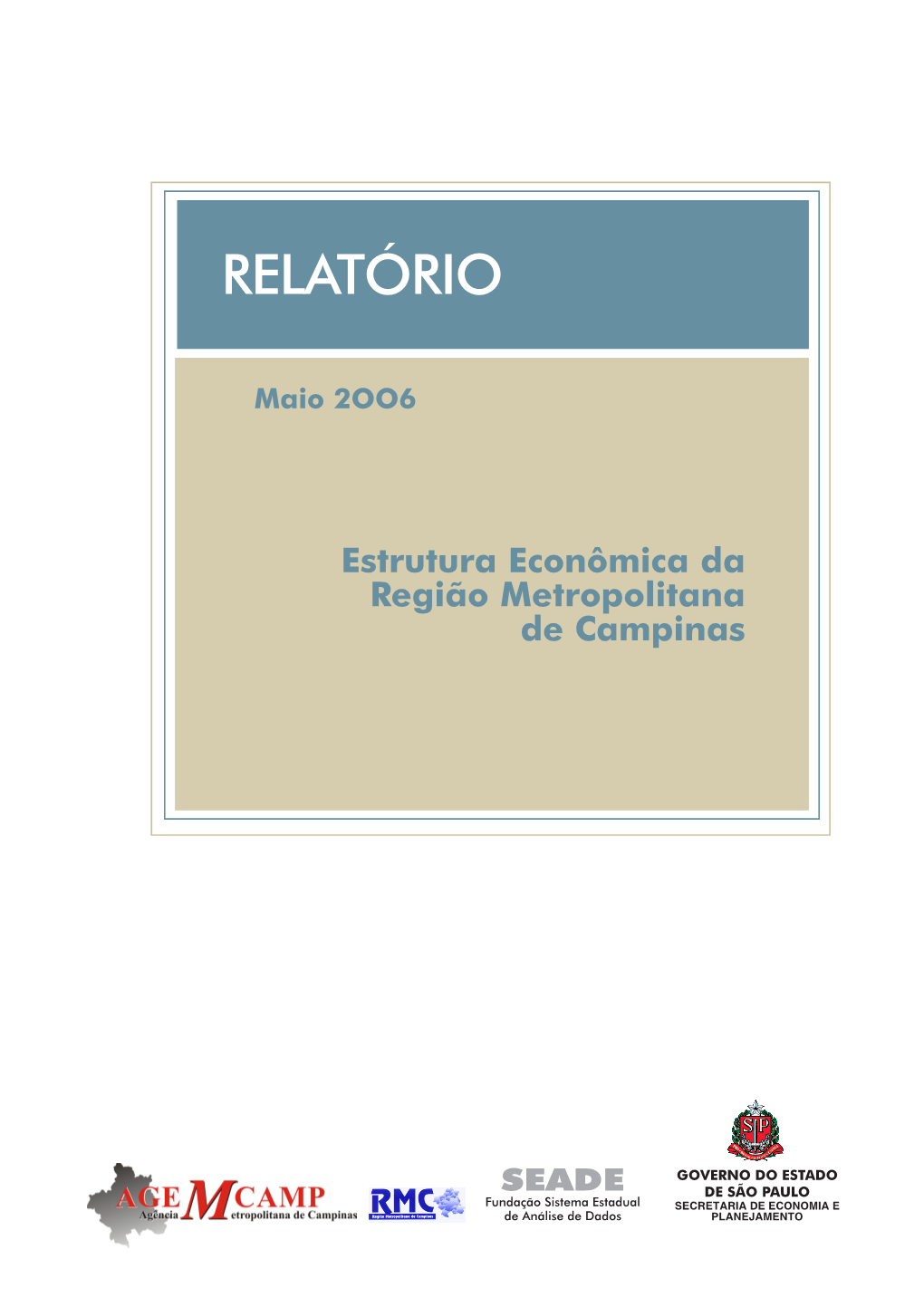 Estrutura Econômica Da Região Metropolitana De Campinas