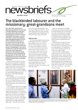 The Blackbirded Labourer and the Missionary: Great-Grandsons Meet