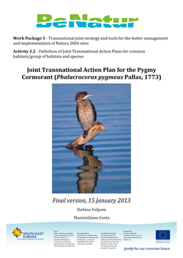 Joint Action Plan for the Conservation of the Pygmy Cormorant