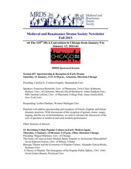 MRDS Newsletter 2013 Fall