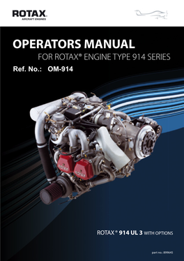 Operator's Manual 914 Series
