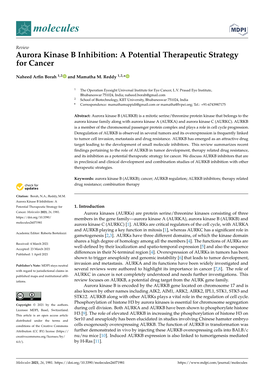 Aurora Kinase B Inhibition: a Potential Therapeutic Strategy for Cancer