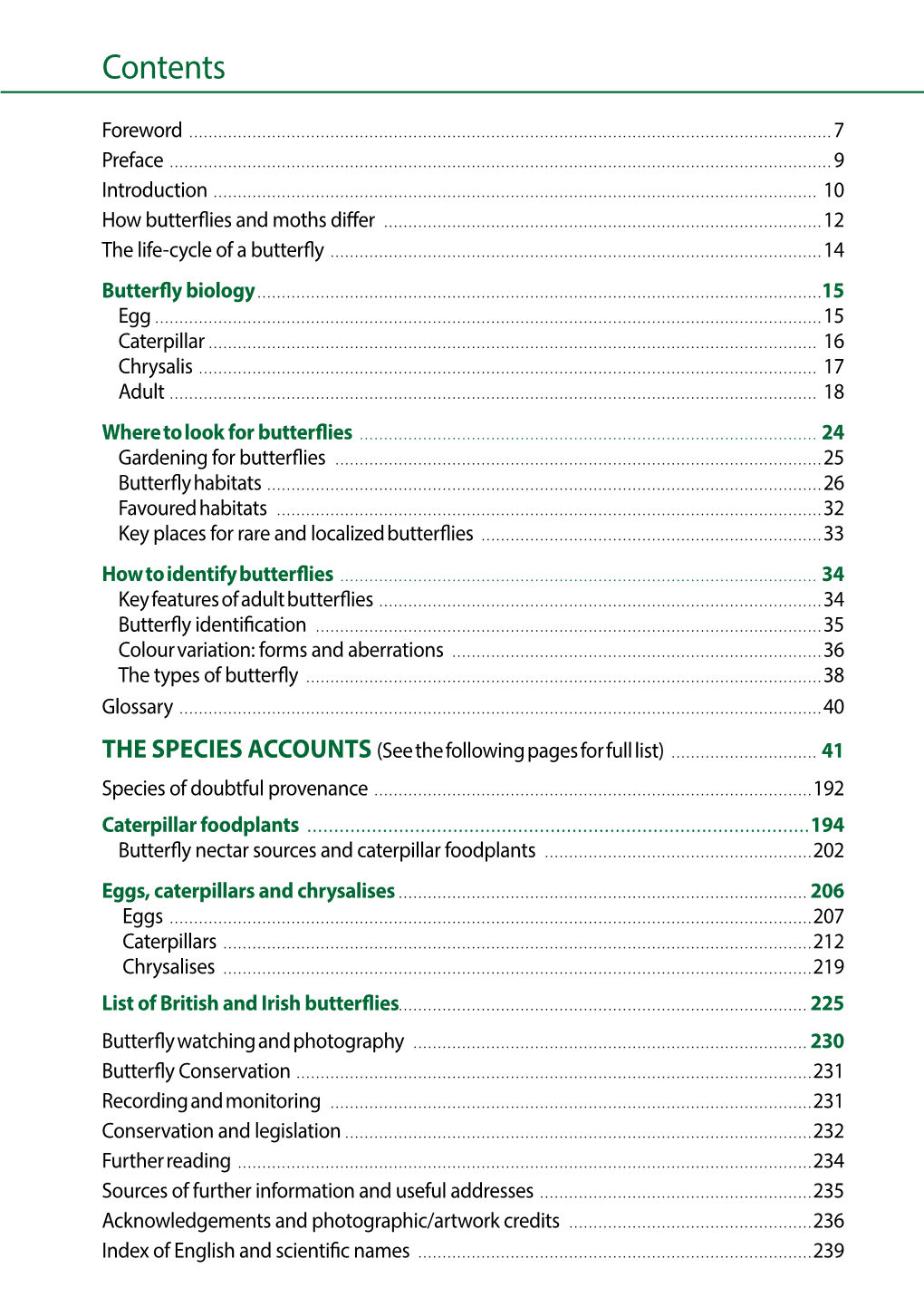 THE SPECIES ACCOUNTS (See the Following Pages for Full List)