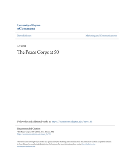 The Peace Corps at 50